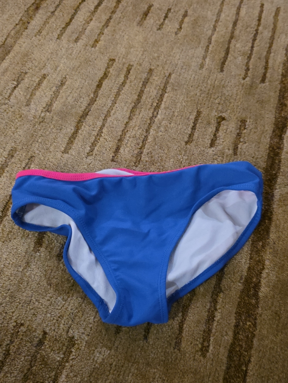 5/25 OshKosh B'gosh Blue Swim Bottom with Pink Trim Size 10/12